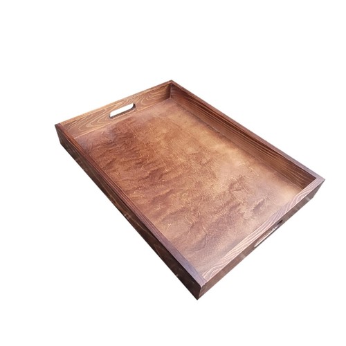 Large wooden serving tray - wooden,