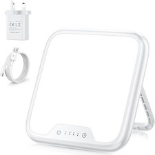 SAD Lamp 10,000 Lux, Daylight Lamp with Memory Function & 4 Timer Settings, Step