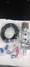Polished Oil Breather Catch Tank Kit AN10 Inlets Filter w/ Fitting Fuel Hose 1L