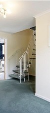 Curve staircase white - white, metal