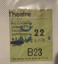 Big Country Ticket Stub