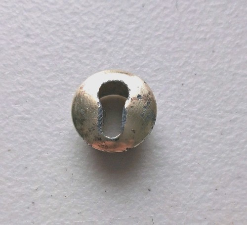 Vintage solid brass escutcheon - solid,