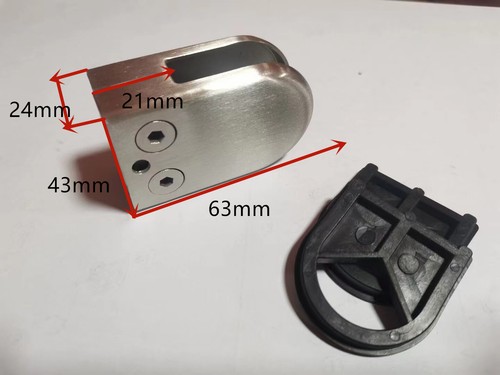 48x glass clamp stainless - 48x,