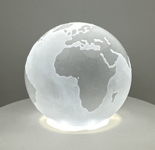 Frosted paperweight glass - frosted,