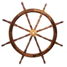 Teak Wooden Ships Steering