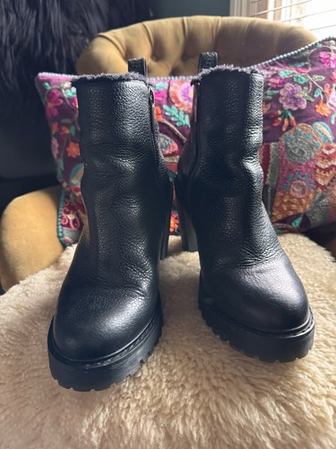 Martens black fur lined - dr.,