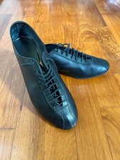 VINTAGE Valsport 43 Black Leather Shoes Bike Bicycle Heroic Cycling