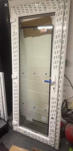White upvc single full - upvc, clear
