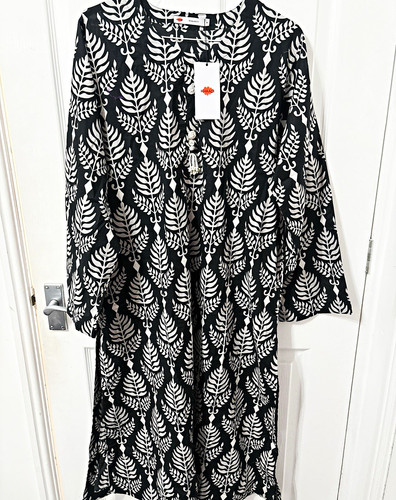 Gorgeous khaadi black white - &,