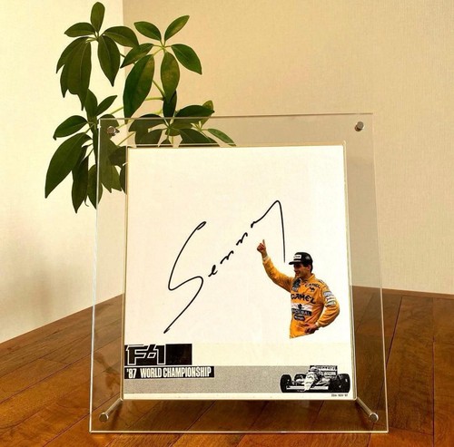 Ayrton senna autograph 1987 - senna,