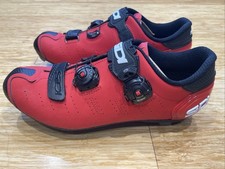 Sidi Dragon 5 Red Carbon Cycling Shoes - Size EU42 UK8 - Ex. Con, worn indoors