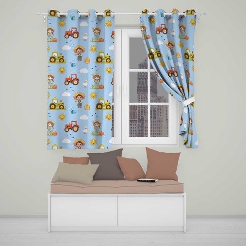 Blackout eyelet curtains cute - blackout,