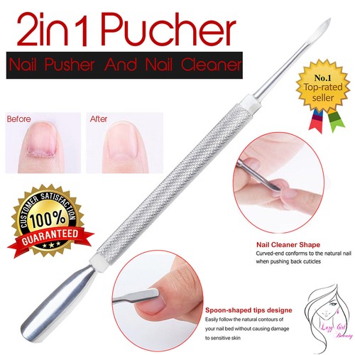 Dual nail art spoon pusher - nail,