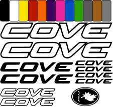 COVE Vinyl Decal Stickers Bike