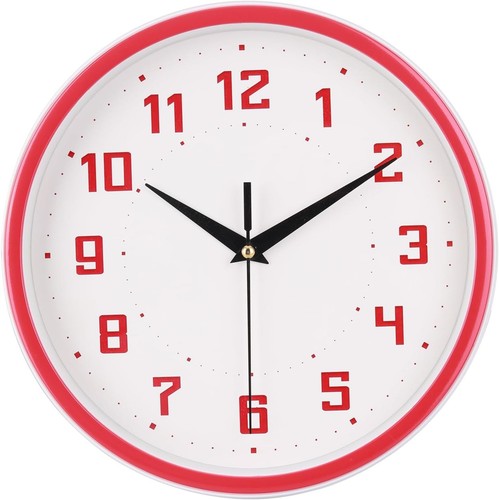 Silent round wall clock - round,
