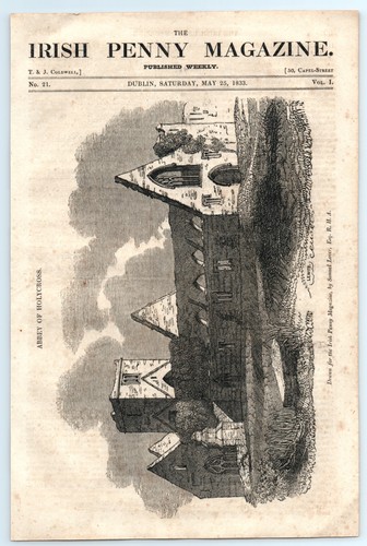 1833 irish penny magazine - irish,