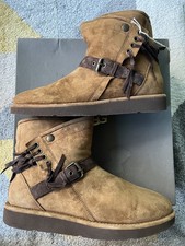 Ugg Tan Suede Classic Karisa sheepskin boots UK 6.5  RRP£160