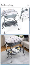 Baby Changing Table with Bathtub Folding Infant Diaper Changing Nursery Station