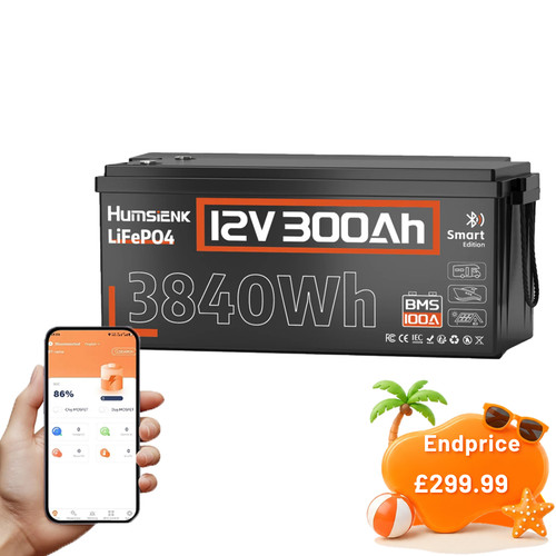 Humsienk 12v 300ah - 300ah, lifepo4