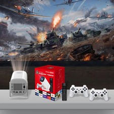 2025 Gaming Projector UK P30MAX Android 11 Wireless Gaming Dual Controller WIFI
