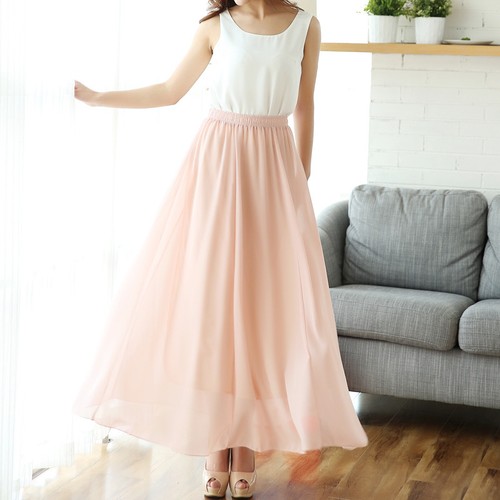 Chiffon flowy pleated - chiffon,