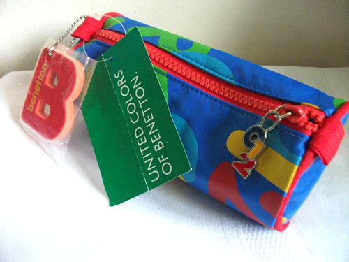 Benetton pencil case - , blue