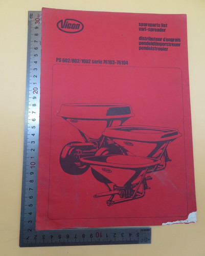 Vicon spareparts list - vicon,