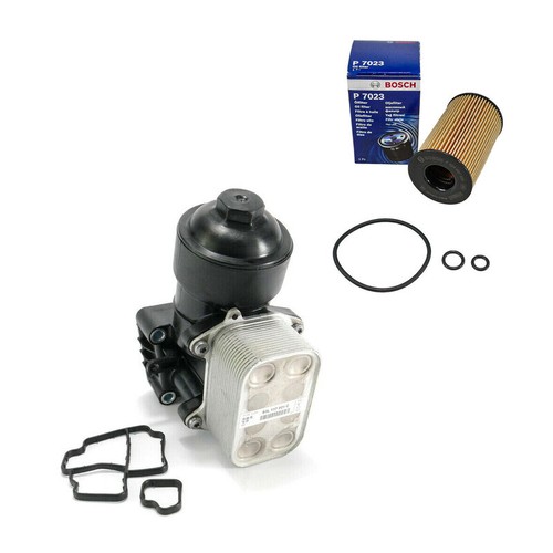 Oil filter block cooler - oil, +