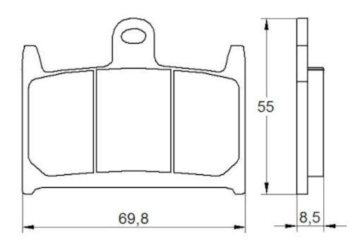 Front brake pads - for, 1000