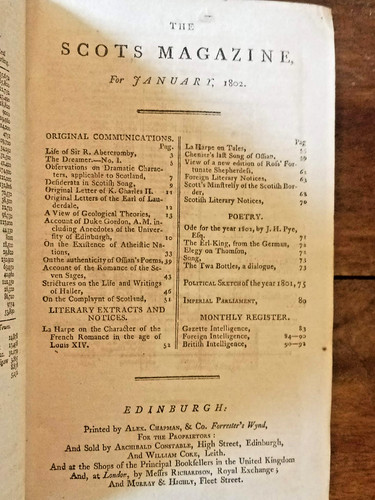 The scots magazine 1802 - magazine, *1802*