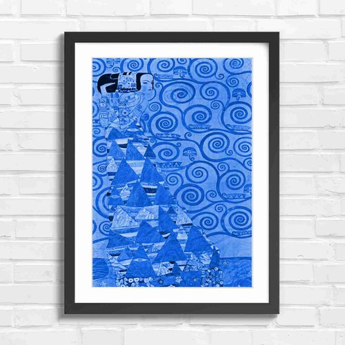 Art nouveau woman with spirals - woman,