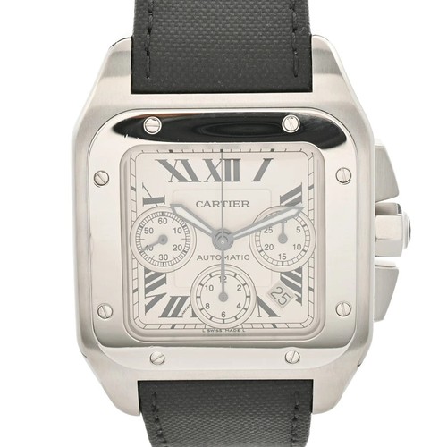 Cartier santos 100 - cartier, chronograph