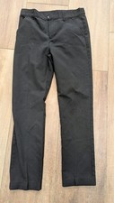 Tesco School Trousers -  Age 12 to 13 -  Adj. Waist - Black / Slim fit.