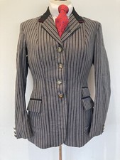 Equiport  Black & Grey Show Jacket Size 12 Regular