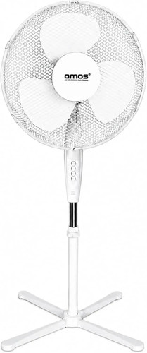 White pedestal fan speed - white,