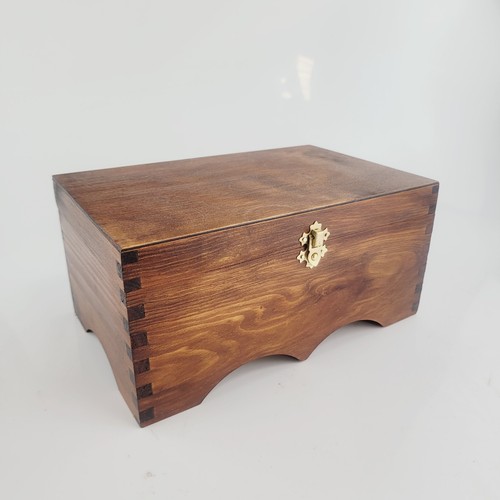 Wooden jewelry box brown - box,