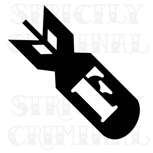 Bomb sticker decal vinyl - bomb,