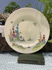RARE VINTAGE CROWN STAFFORDSHIRE HOLLYHOCK Dinner  PLATE X 1