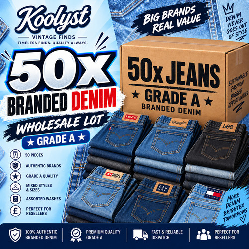 50x mixed branded - denim, jeans