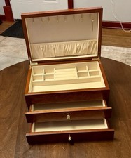 Vintage Wood Veneer 2 Drawer