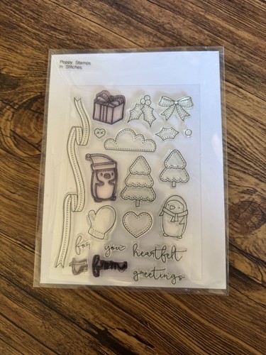 Poppy stamps in - stamps, stitches