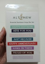 Altenew Essential Sentiment Strips All Around Sentiment Die Set