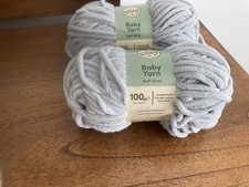 So Crafty Soft Grey Baby Yarn