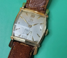 OMEGA Ref 6233 Vintage Windup Tank Watch for repair - 1940's Caliber 301 10k GF