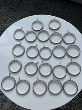 22 Solid Metal Curtain Rings internal Diameter 45mm