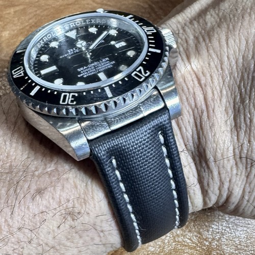 Black real sailcoth band - black,