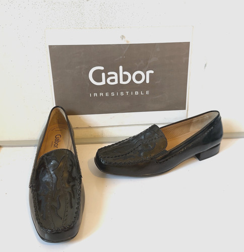 Gabor black leather - black, size