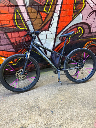 Black purple mountain - mountain, bike