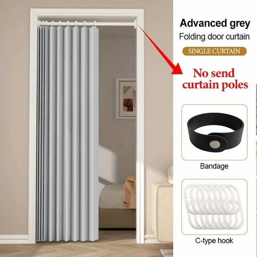Pvc folding door oak effect - pvc,