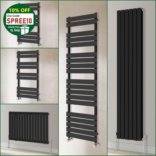 Black flat panel bathroom - black,